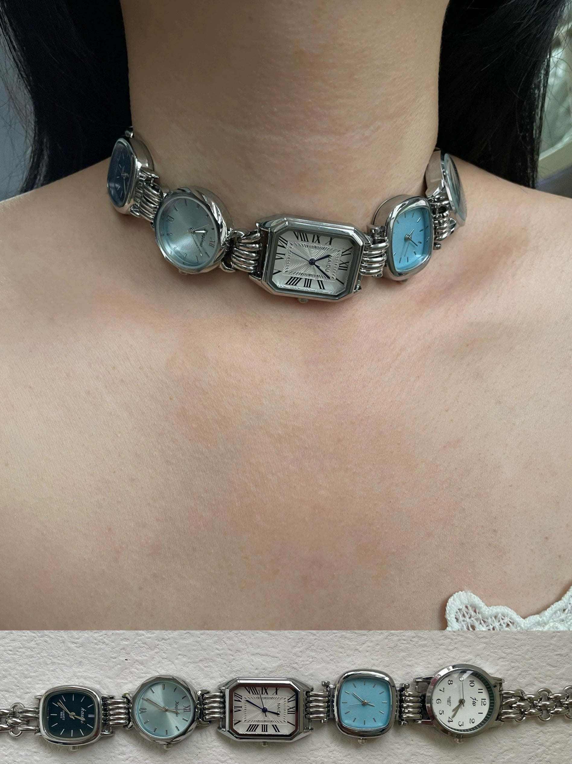 analog watch chocker