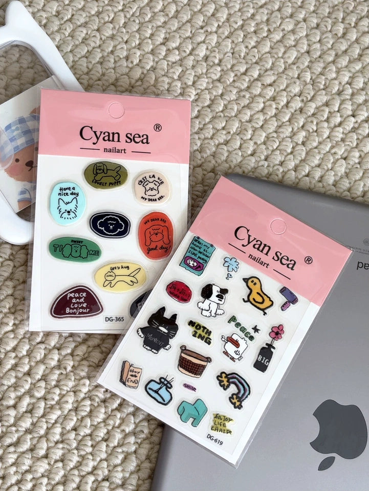 little cartoon sticker