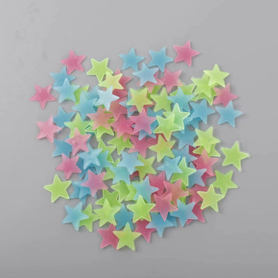 luminous star wall stickers