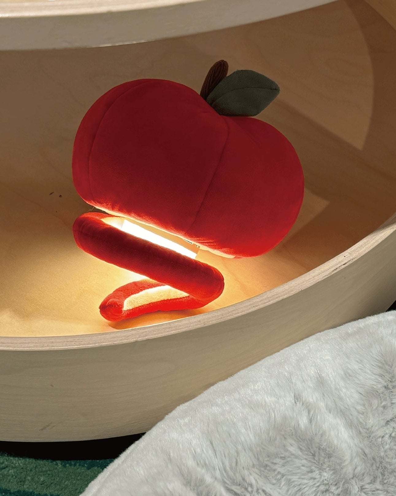 peeled apple hanging lamp