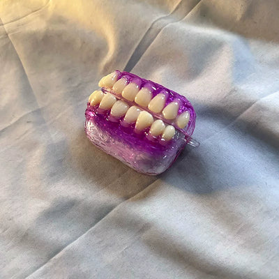 purple smile airpods case