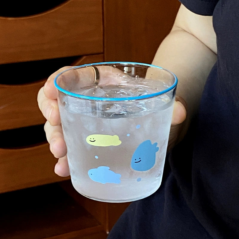 little candy fish glass cup