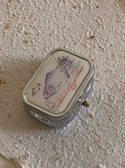 vintage trinket tin box