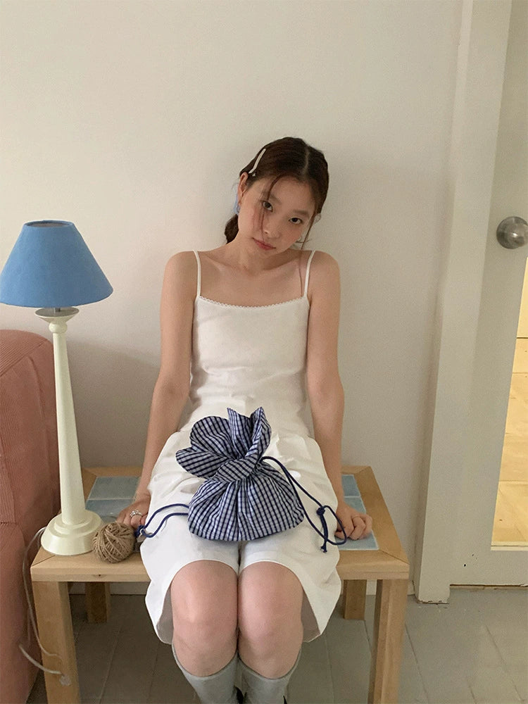 plaid small daisy bag