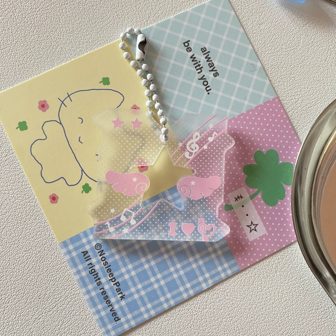 dreamy hallow pendant keychain