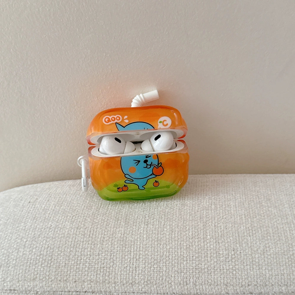 orange juice box airpods case