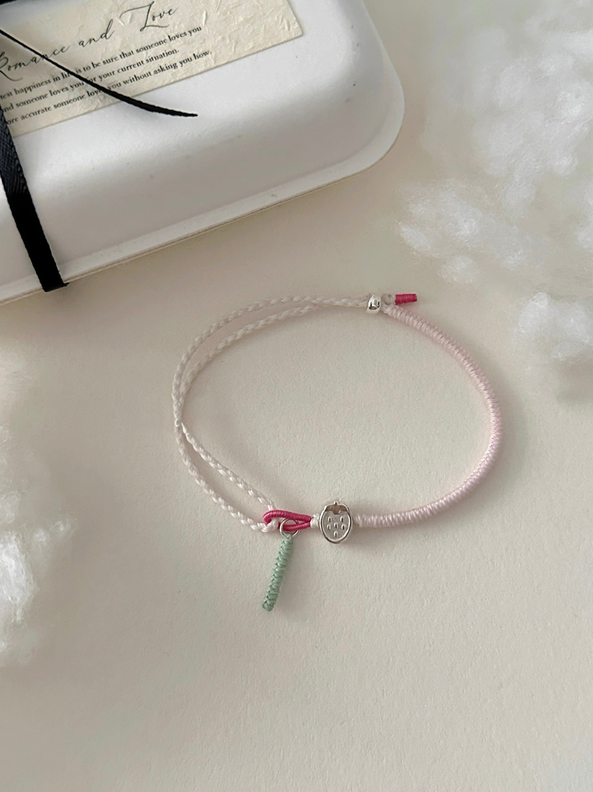 strawberry and apple bracelet