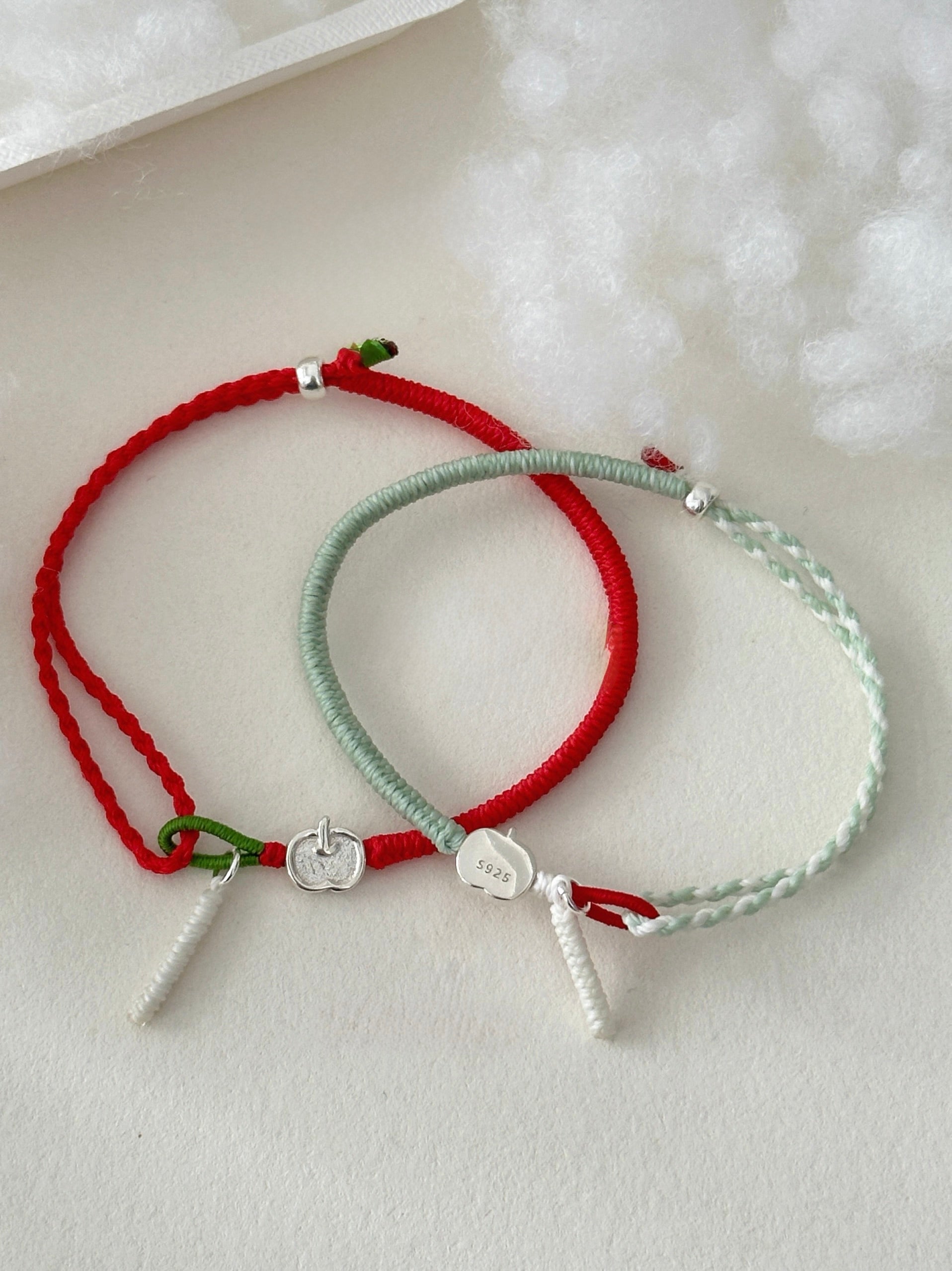 strawberry and apple bracelet