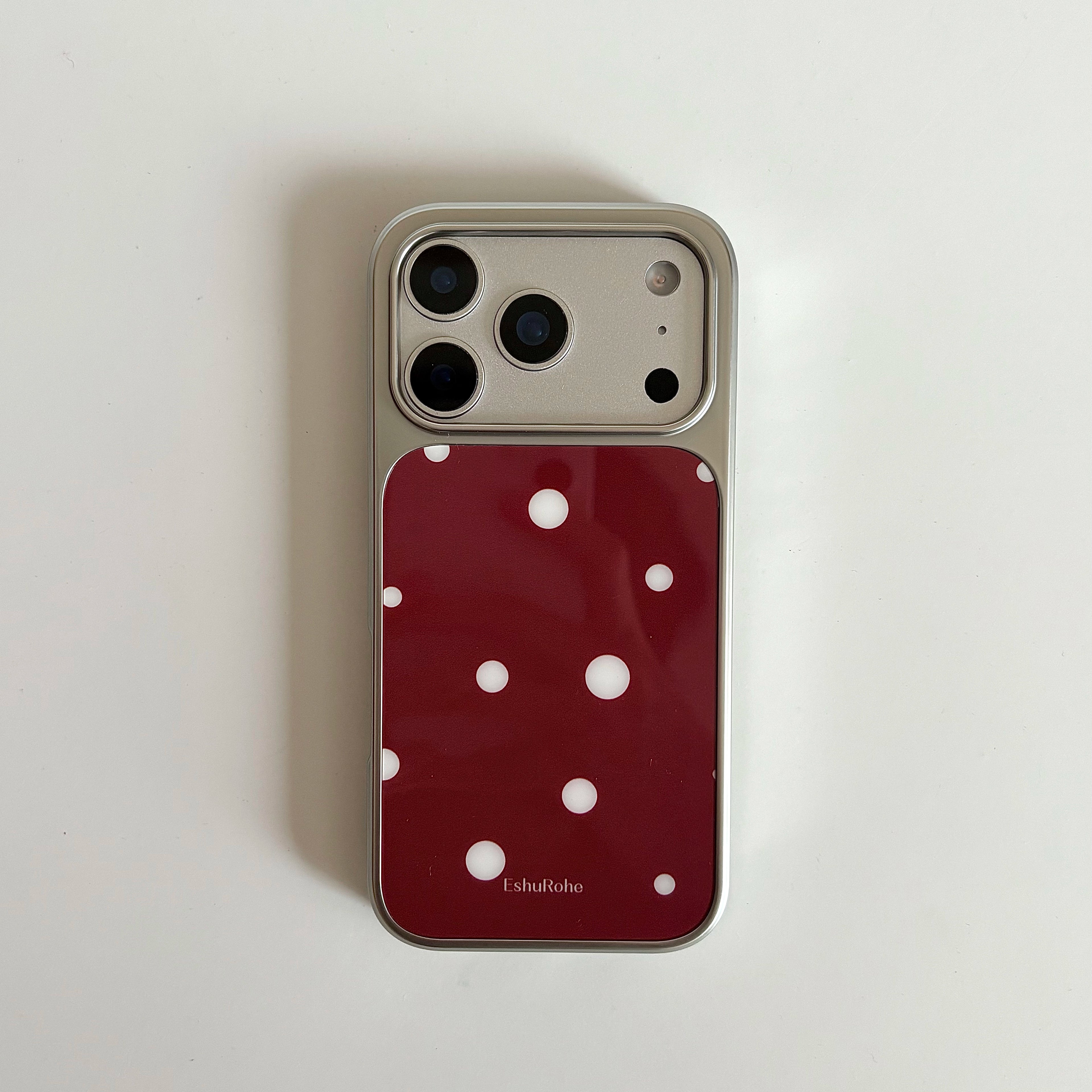 wine polka dots iphone case