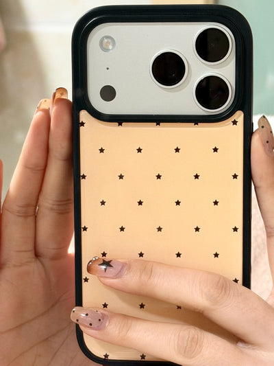 midnight confetti stars iphone case