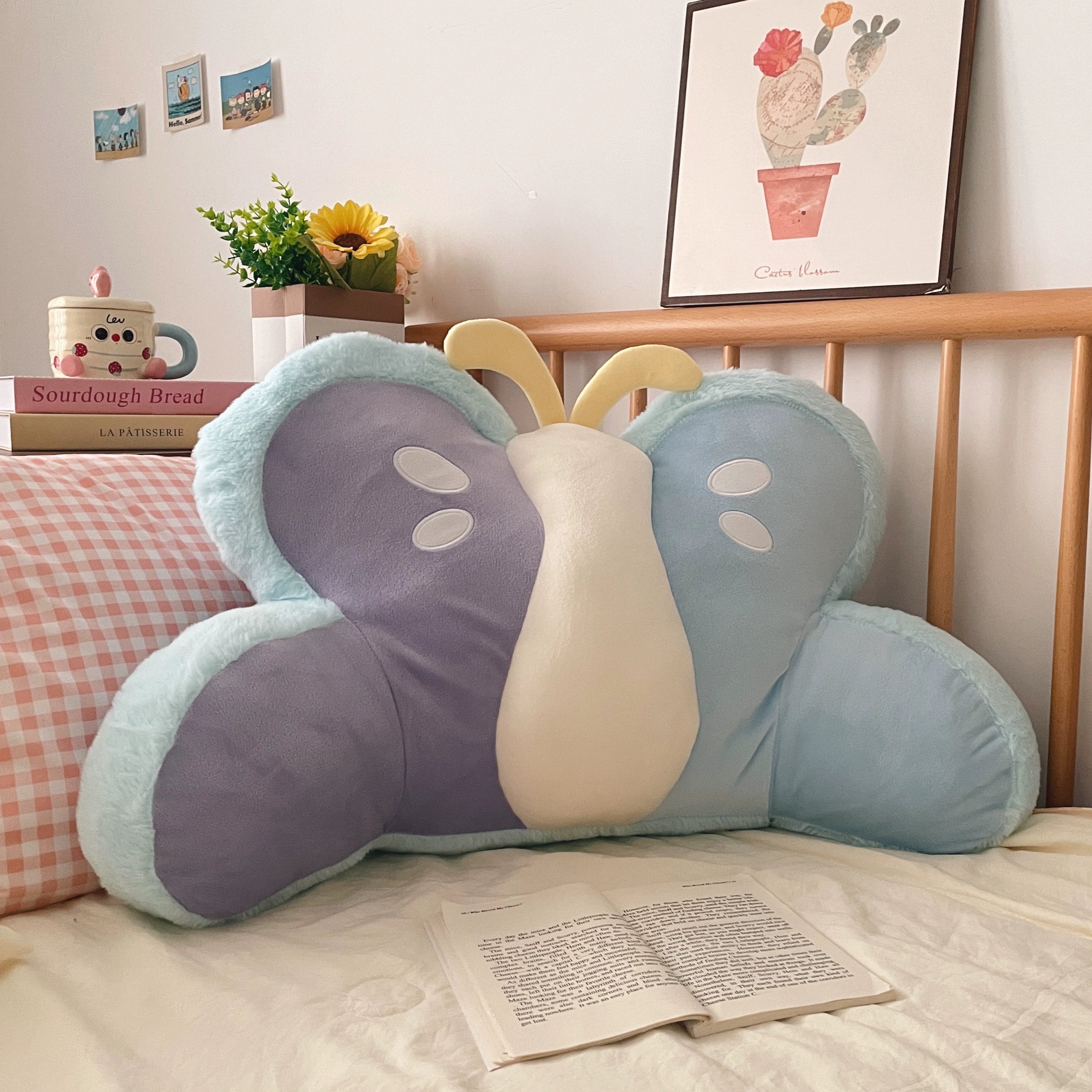 marshmallow butterfly cushion