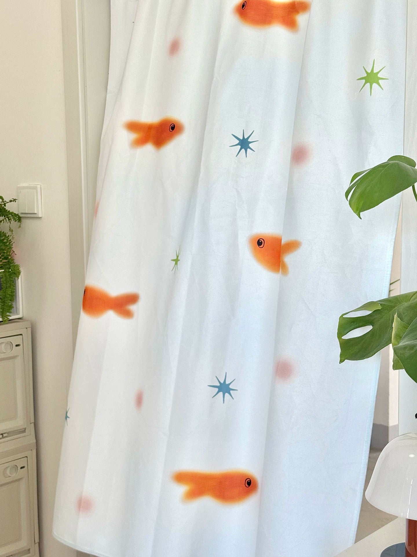 goldfish playground sheer curtain 🐟✨