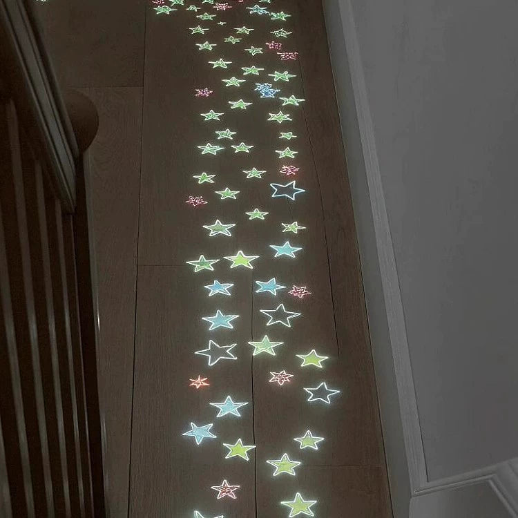 luminous star wall stickers