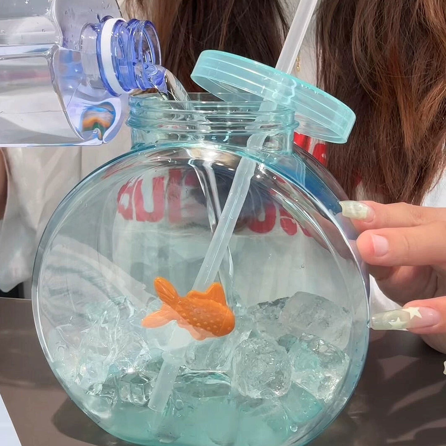 goldfish bowl water bottle