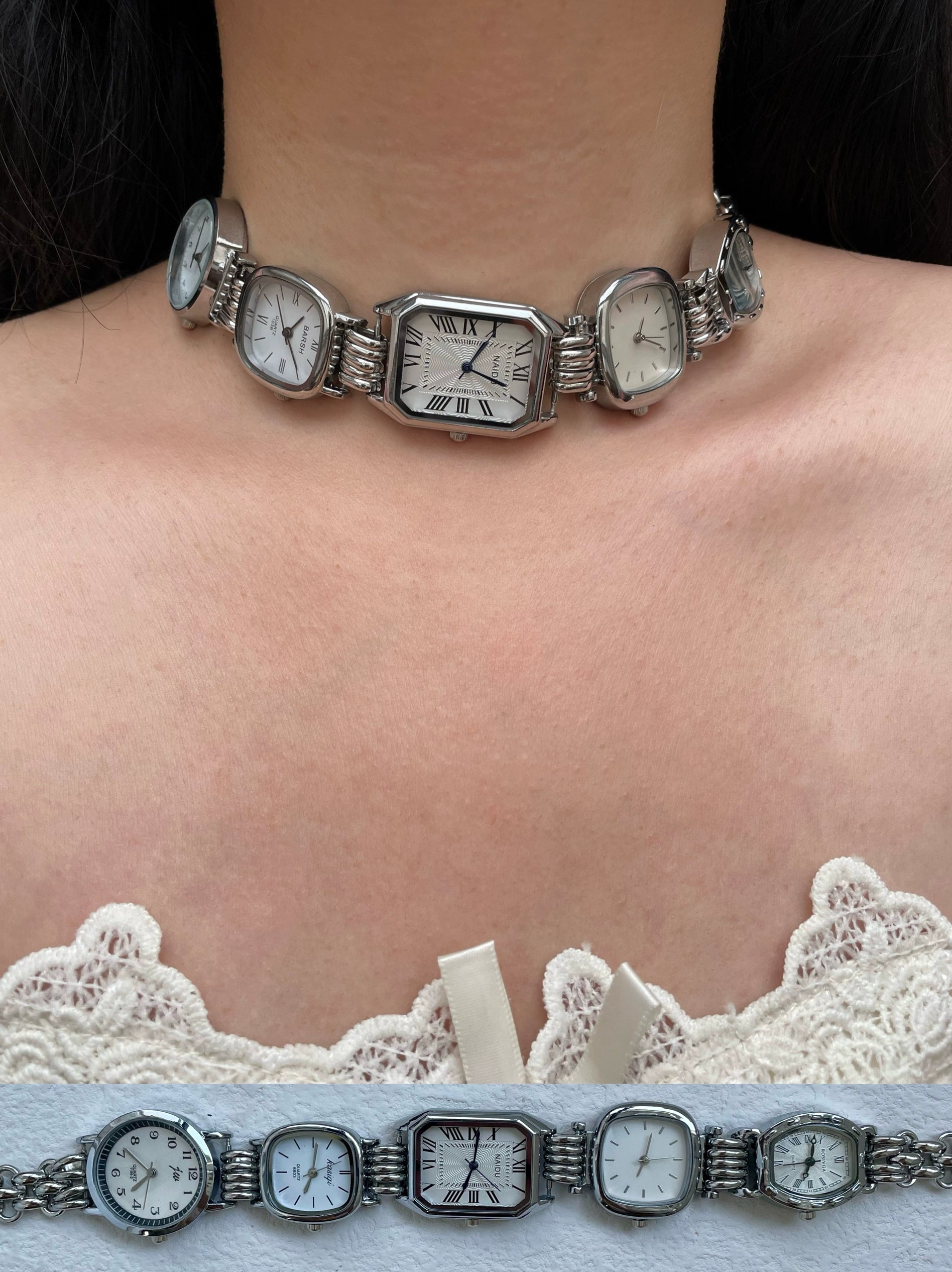 analog watch chocker