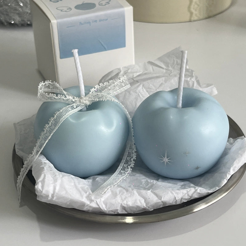 frozen apple candle