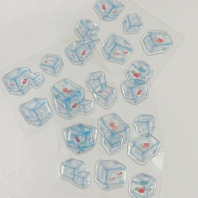 goldfish ice cube stickers