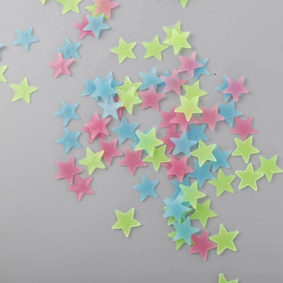 luminous star wall stickers