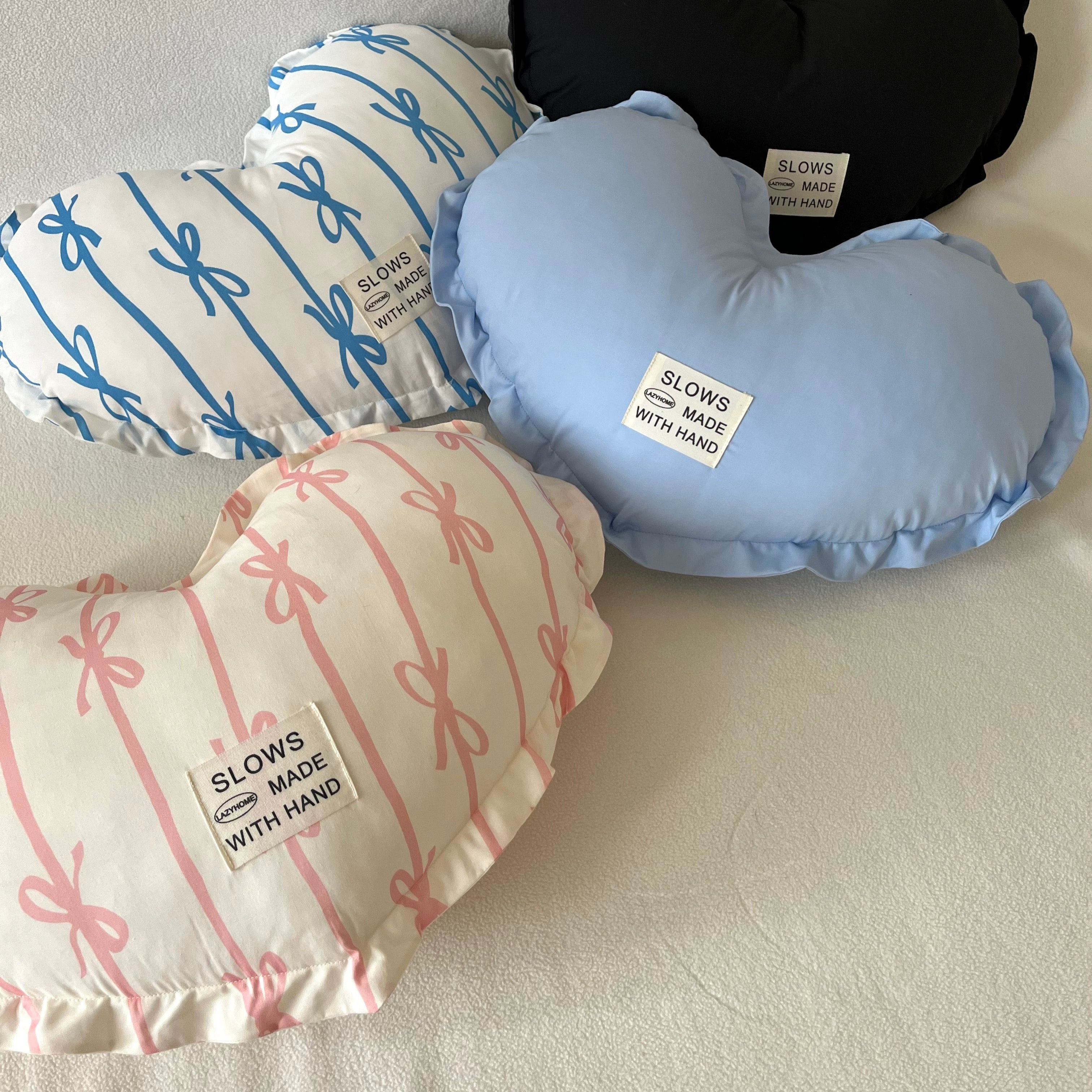 heart coquette pillows