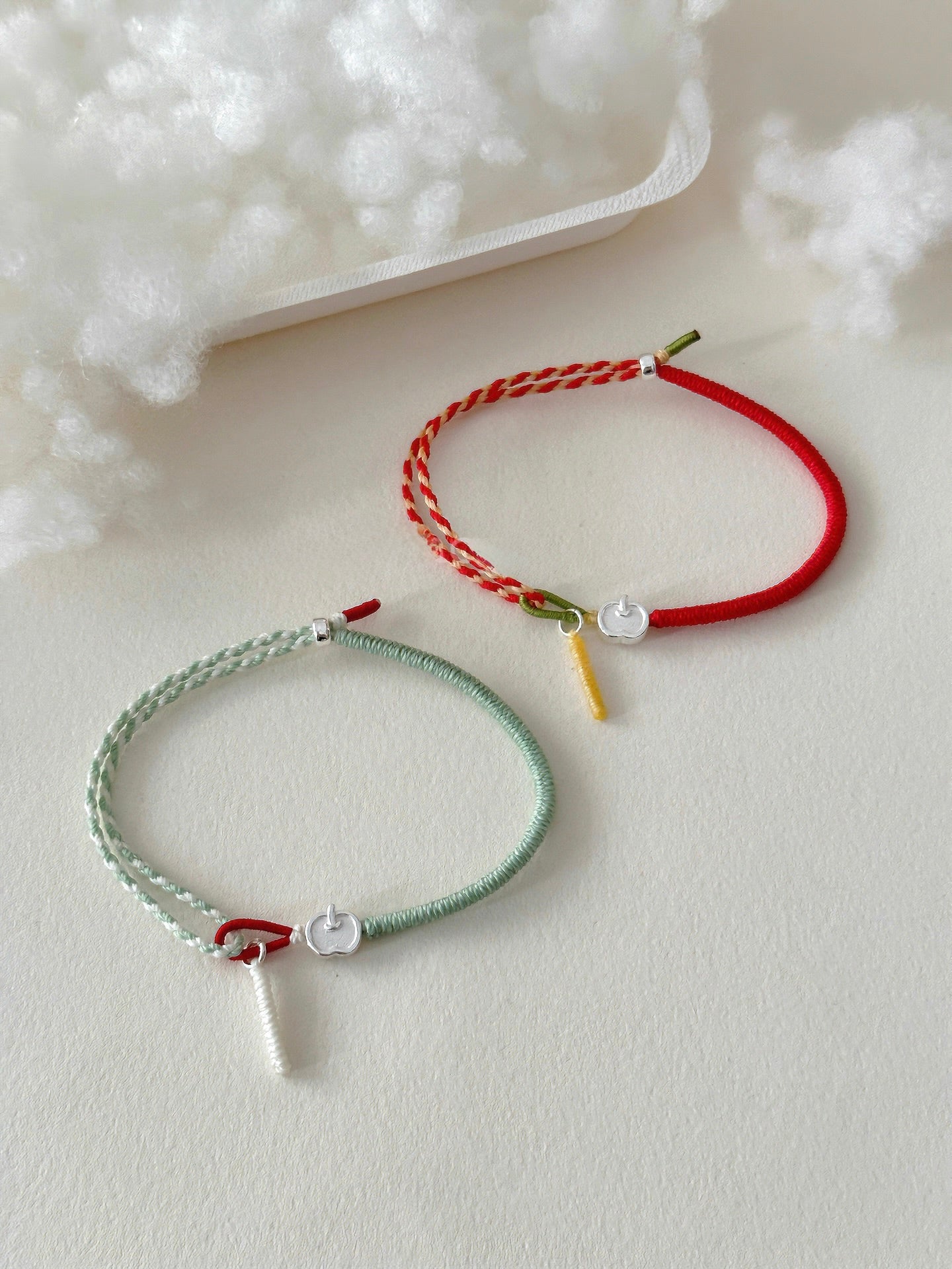 strawberry and apple bracelet