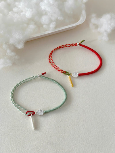 strawberry and apple bracelet