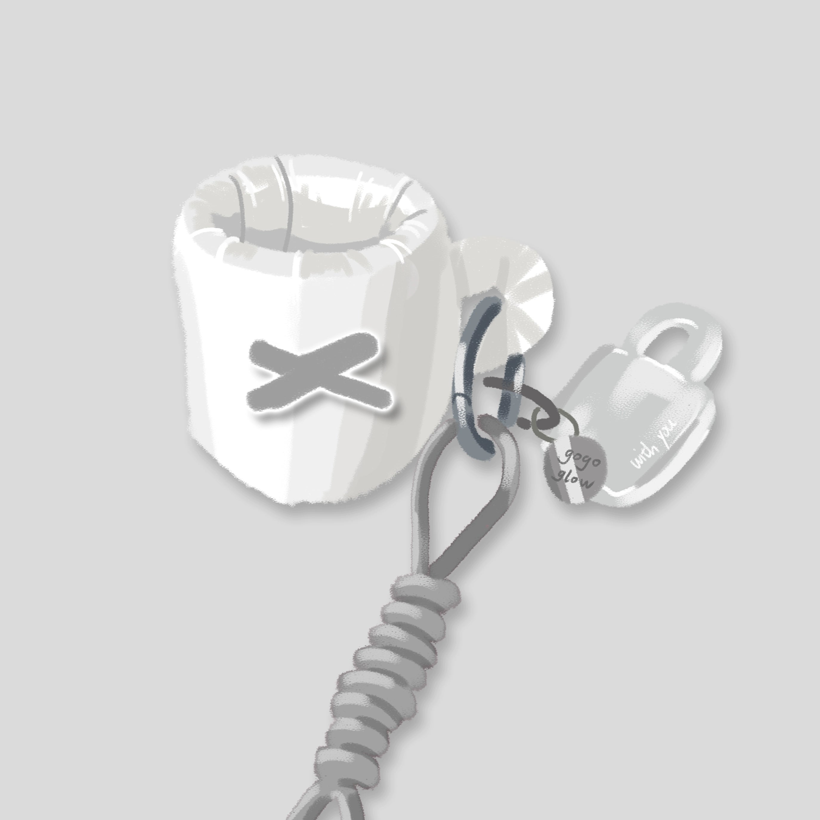 mini coffee mug keychain