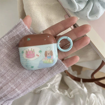 puppy birthday cake airpod case