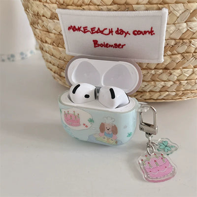 puppy birthday cake airpod case