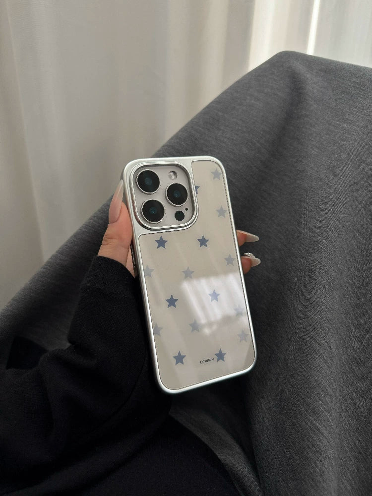 silver stars phone case
