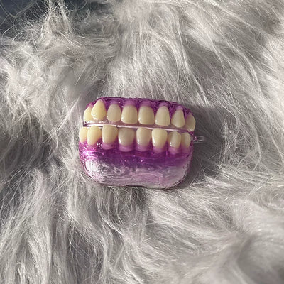 purple smile airpods case