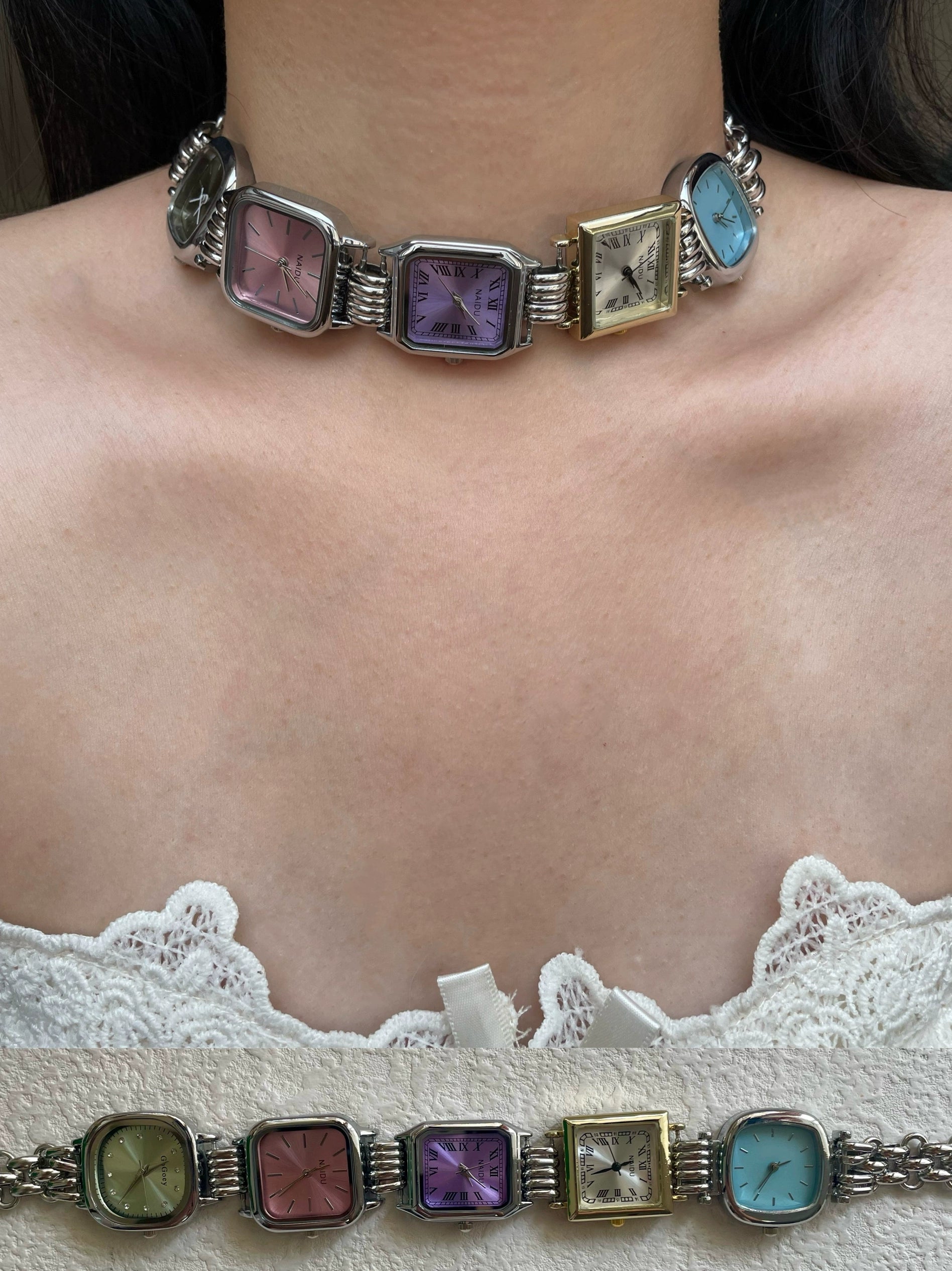 analog watch chocker