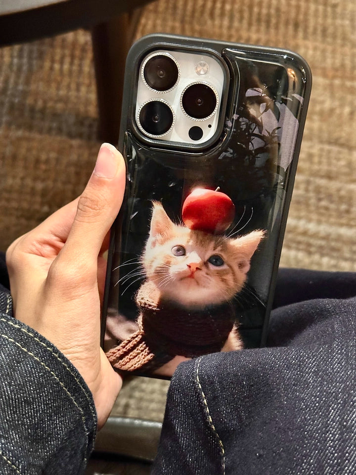 autumn cat phone case