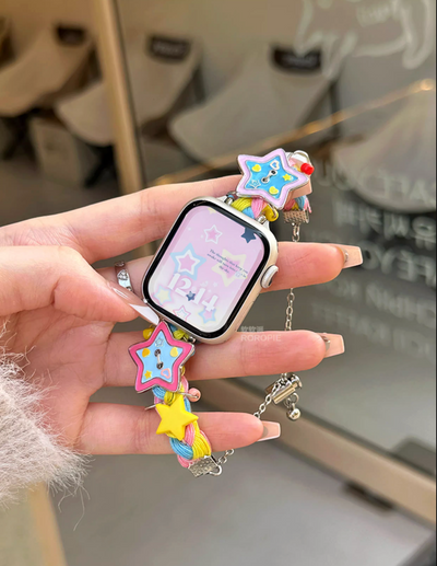 buttoned star apple watch band