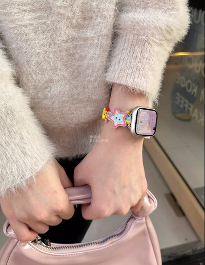 buttoned star apple watch band