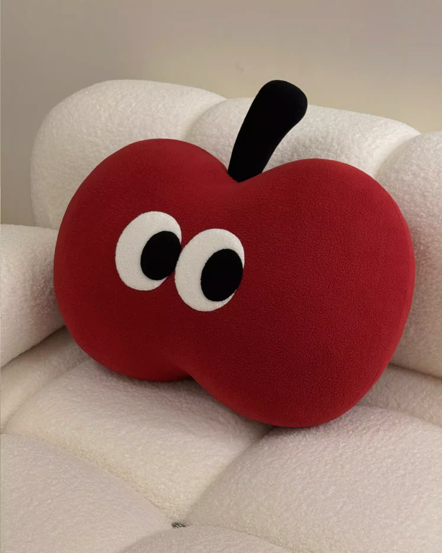 red apple cushion 🍎👀