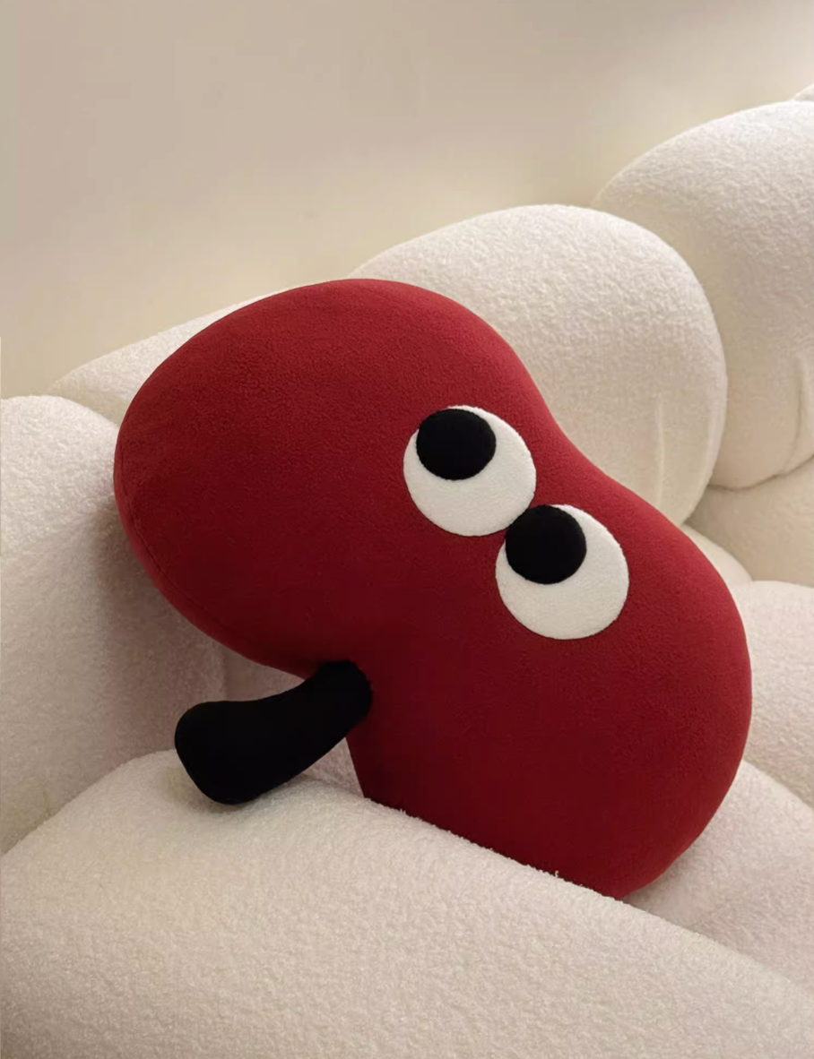 red apple cushion 🍎👀