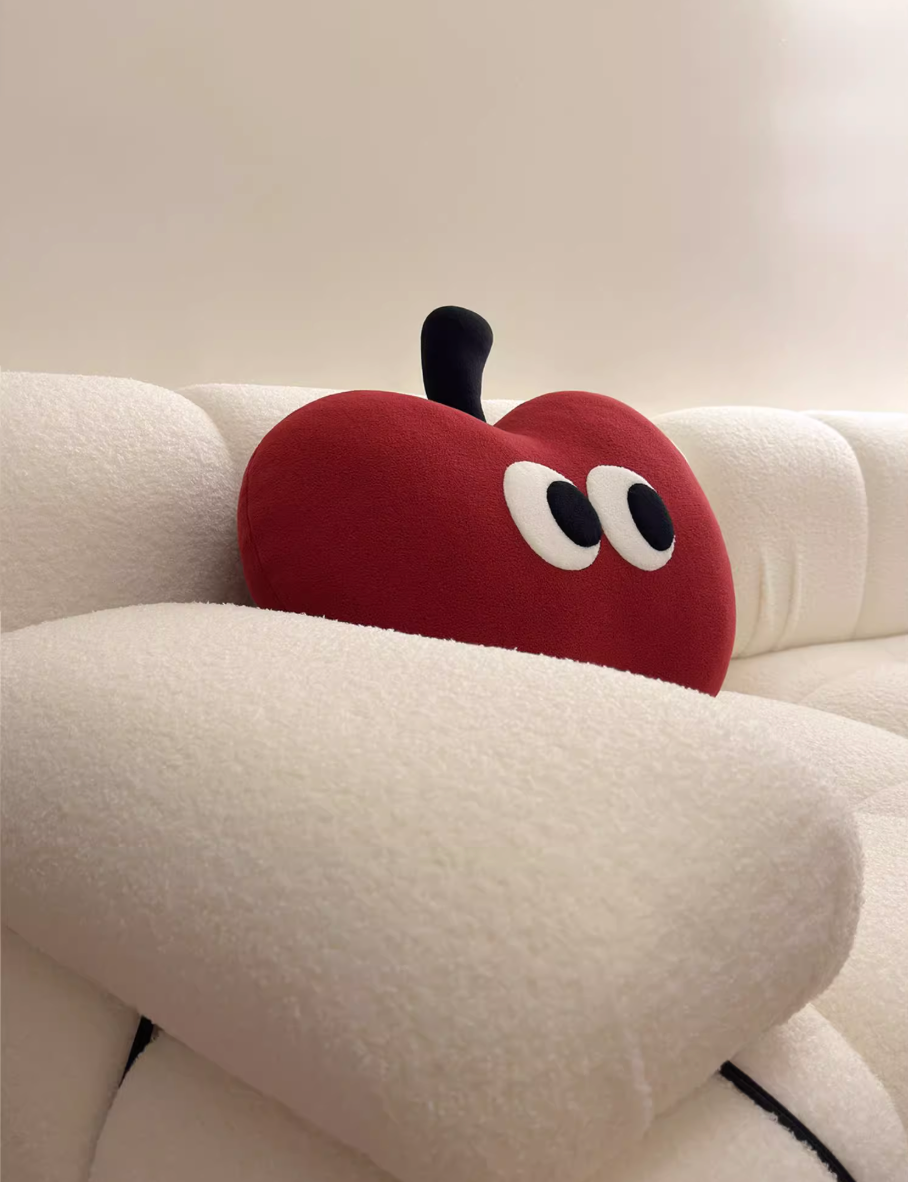 red apple cushion 🍎👀