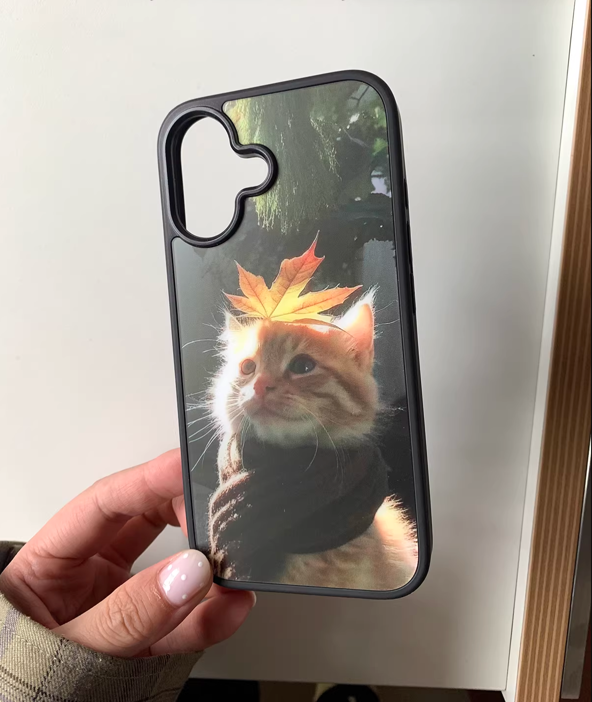 autumn cat phone case