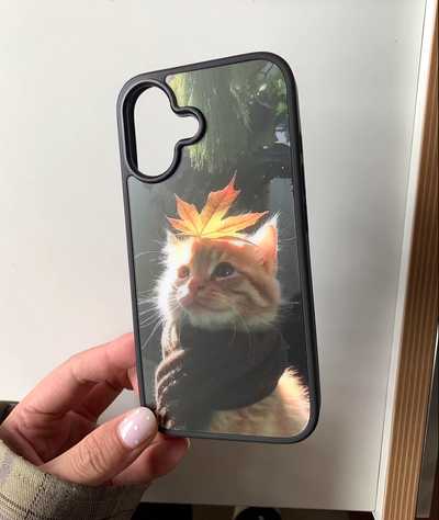 autumn cat phone case