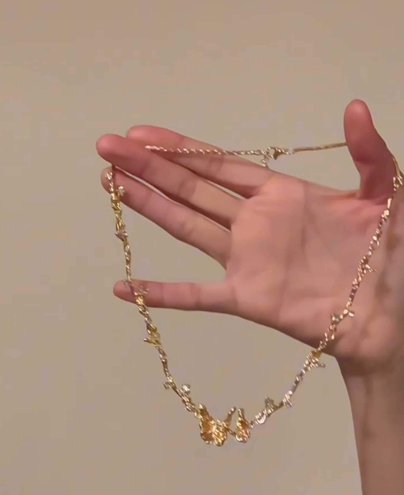 gilded butterfly necklace