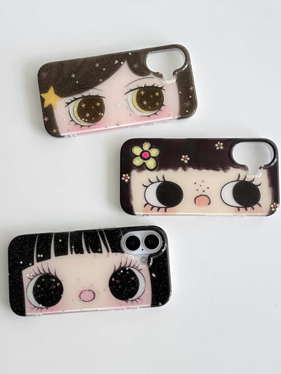 glittery eye phone case collection