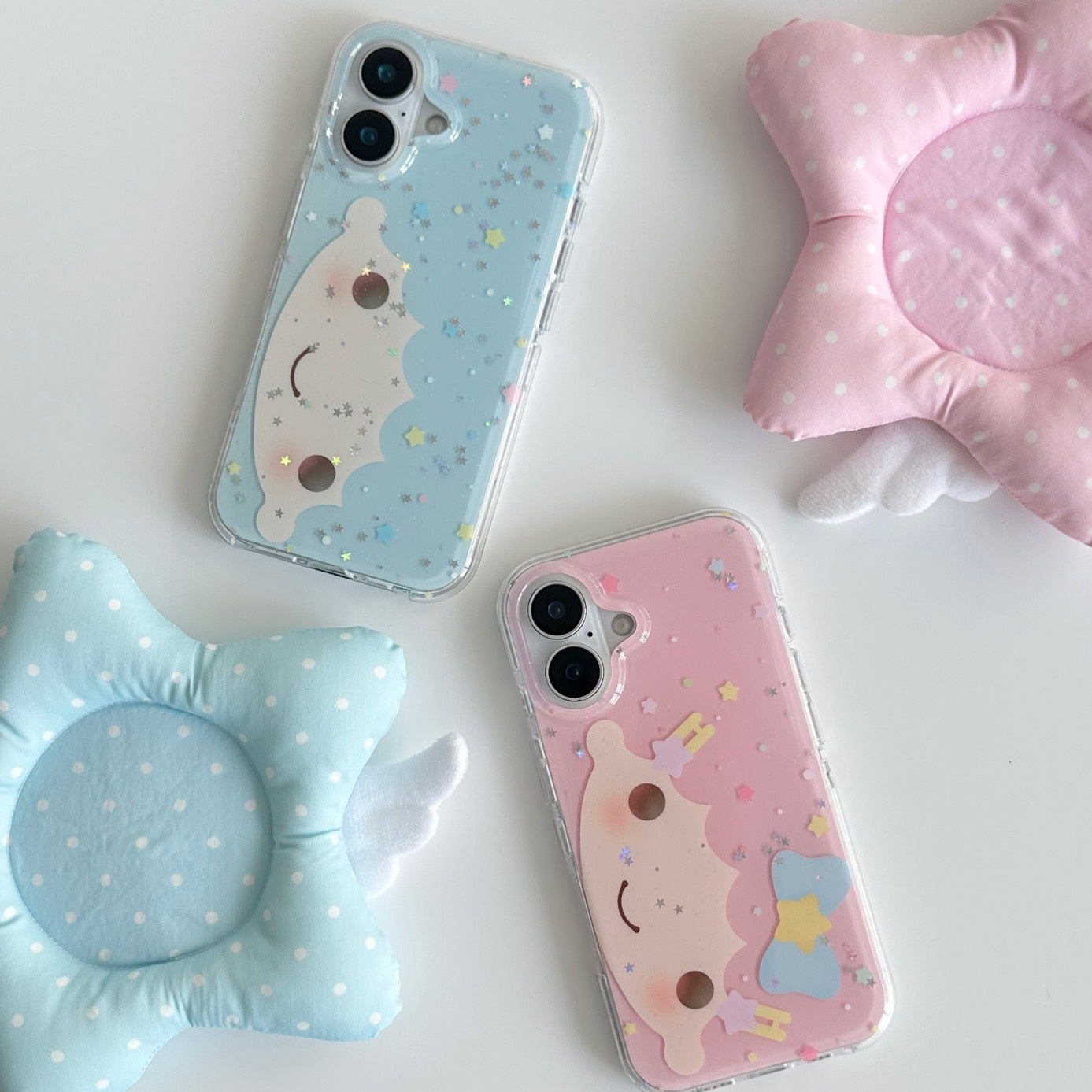 cloud sparkle face phone case