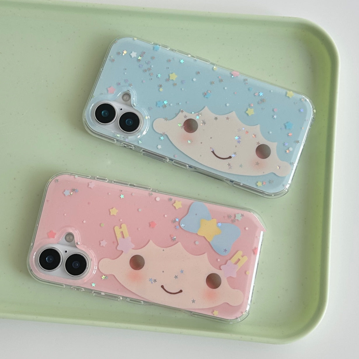 cloud sparkle face phone case