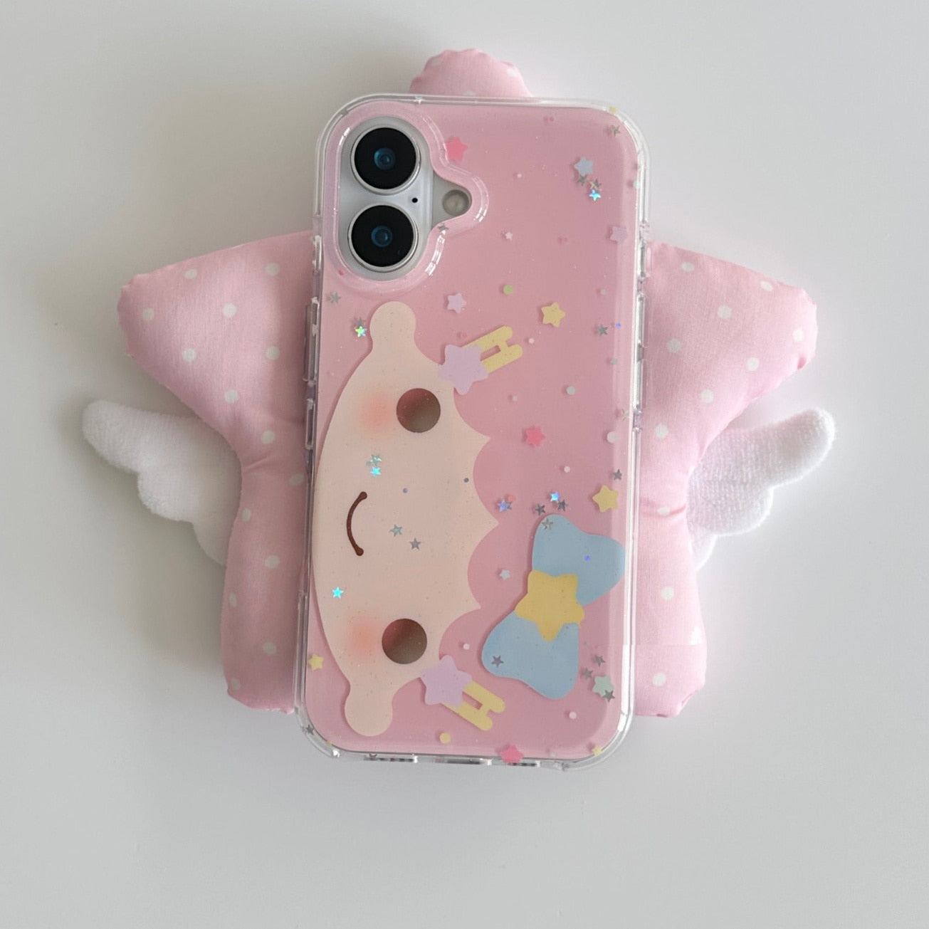 cloud sparkle face phone case