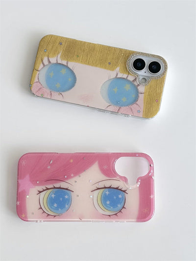 glittery eye phone case collection
