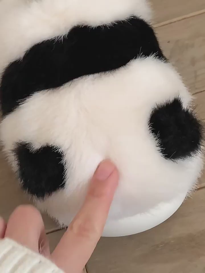 Load video: panda slippers