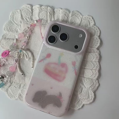 strawberry cake phone case