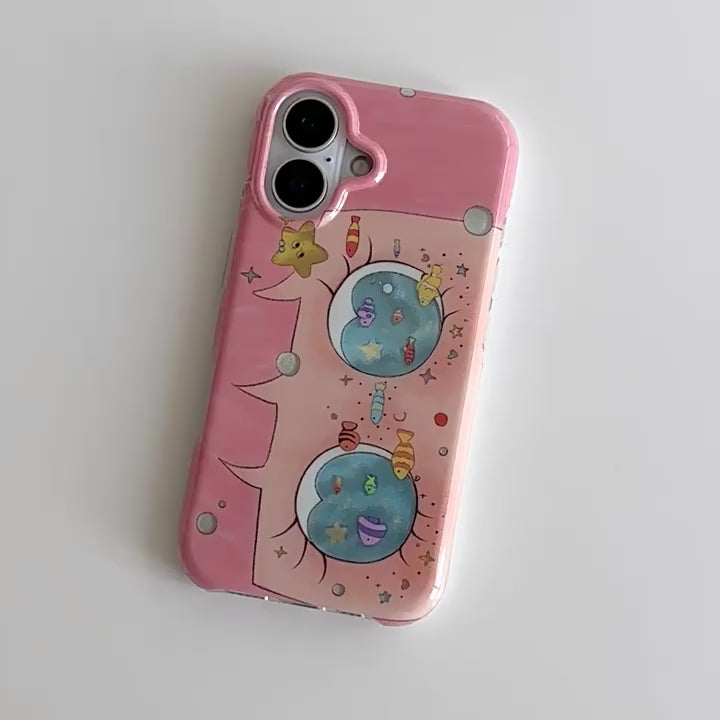 pink aquarium dream phone case